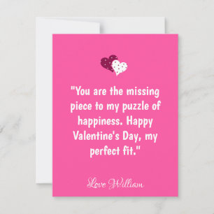 Romantische Massage Valentine Tageskarte anpassen Feiertagskarte