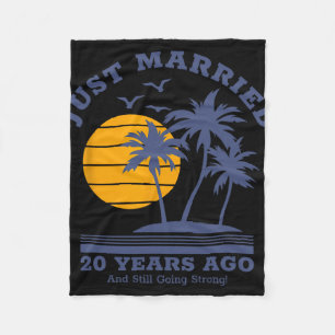 Romantische Matching Paare - 20. Hochzeit Annivers Fleecedecke