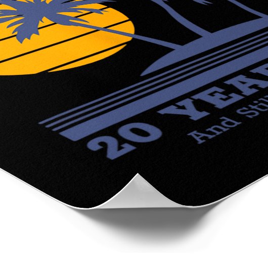 Romantische Matching Paare - 20. Hochzeit Annivers Poster (Ecke)