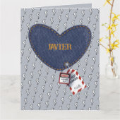 Romantische Matching Paare Elektrisches LOTO Herz Karte (Gelbe Blume)