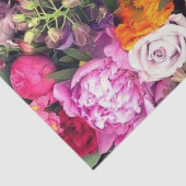 Romantische mehrfarbige Flora  Seidenpapier (Ausschnitt)