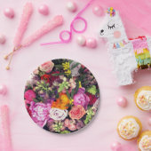 Romantische mehrfarbige Papierplatte Pappteller (Party)