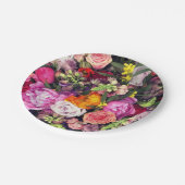 Romantische mehrfarbige Papierplatte Pappteller (Schrägansicht)