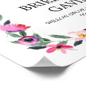 Romantische Messe "Happily Ever After" Hochzeit Poster (Ecke)