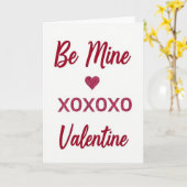 Romantische Minimalist Be Mine Karte (Gelbe Blume)