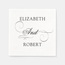 Romantische Minimalistisch Luxus Monogram Hochzeit