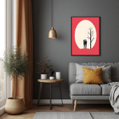 Romantische Minimalistische Coupé Art Poster