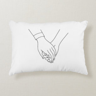 Romantische Minimalistische Linie Art Throw Pillow Dekokissen