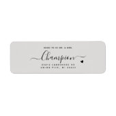 Romantische Minimalistische Script Dove Gray Weddi (Vorne)