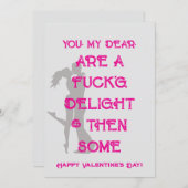 Romantische Minimalistische Valentintagskarte Feiertagskarte (Vorne/Hinten)