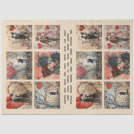 Romantische Mischmedien - Hintergrund 1 Seidenpapier