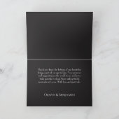 Romantische Mittelalterliche Blumenkuh Dankeskarte (Innenseite)