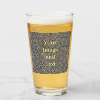 Romantische Mittelmeermauer Glas