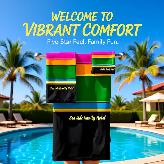 Romantische Modern Art Geometrie Regenbogenstreife Badhandtuch Set