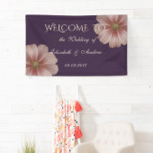 Romantische Moderne elegante Daisy Wedding Banner (Insitu)