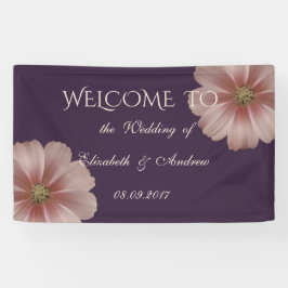 Romantische Moderne elegante Daisy Wedding Banner