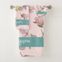 Romantische moderne Gestaltung monogramm pink und