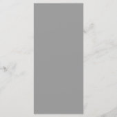 Romantische moderne Hochzeitsempfangs-Dankeskarten Programm (Rückseite)
