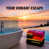 Romantische moderne Kunstgeometrie - gelb-orange-r Badhandtuch Set