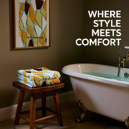 Romantische moderne Kunstgeometrie - gelb-orange w Badhandtuch Set