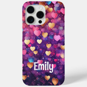 Romantische moderne Liebe Herzen personalisierter Case-Mate iPhone Hülle