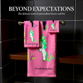 Romantische moderne Niedliche Einhorn-Monogramm Badhandtuch Set