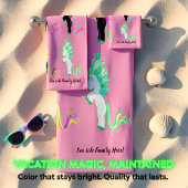 Romantische moderne Niedliche Einhorn-Monogramm Badhandtuch Set