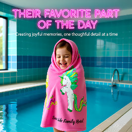 Romantische moderne Niedliche Einhorn-Monogramm Badhandtuch Set