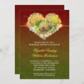 Romantische moderne Probe Dinner Einladungen (Vorne/Hinten)