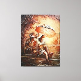 Romantische Momente Leinwanddruck