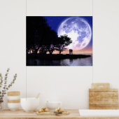 Romantische Mondlicht Poster (Küche)