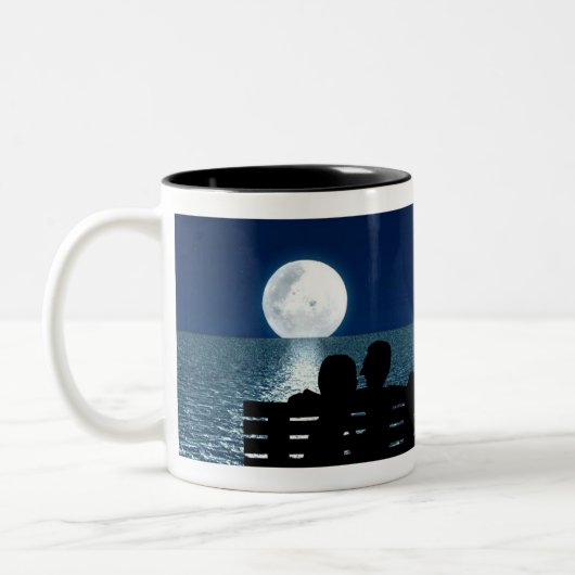 Romantische Mondlicht-Tasse Zweifarbige Tasse (Links)