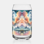 Romantische Mondlicht Wasserfarben Nachtszene Dosenglas (Links)