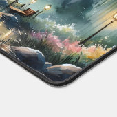 Romantische Mondlicht Wasserfarben Nachtszene Schreibtischunterlage