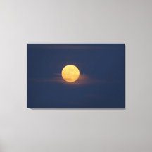 Romantische Mondlicht Watercolor Originelle Kunst,