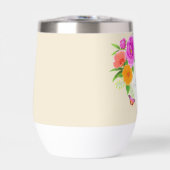 Romantische Monogram Peonies Garden Beige (Vorderseite)