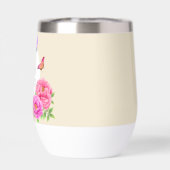 Romantische Monogram Peonies Garden Beige (Rückseite)