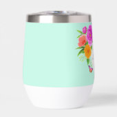 Romantische Monogram Peonies Garden Green (Vorderseite)