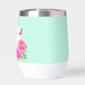 Romantische Monogram Peonies Garden Green (Rückseite)