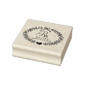 Romantische Monogram Ribbon Gummistempel (Stempel)