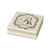 Romantische Monogramm Gummistempel (Stempel)