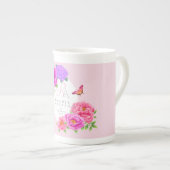 Romantische Monographie-Garten Porzellantasse (Vorderseite Rechts)