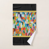 Romantische Mosaikfolie Moderne Kunst Geometrie Badhandtuch Set (Handtuch)