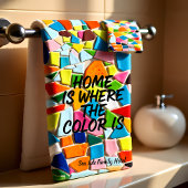 Romantische Mosaikmosaike der Modernen Kunst Badhandtuch Set