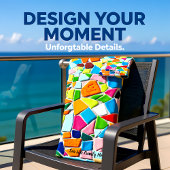 Romantische Mosaikmosaike der Modernen Kunst Badhandtuch Set