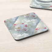 Romantische Multi Peony Untersetzer Cork Back Set (Linke Seite)