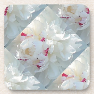 Romantische Multi Peony Untersetzer Cork Back Set