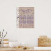 Romantische Musiklelatte für Hochzeiten Poster (Küche)