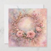 Romantische Mutter des Individuellen Namens Einladung (Rückseite)