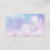 Romantische Nachfrage nach Cloud-Brautparty Begleitkarte (Rückseite)